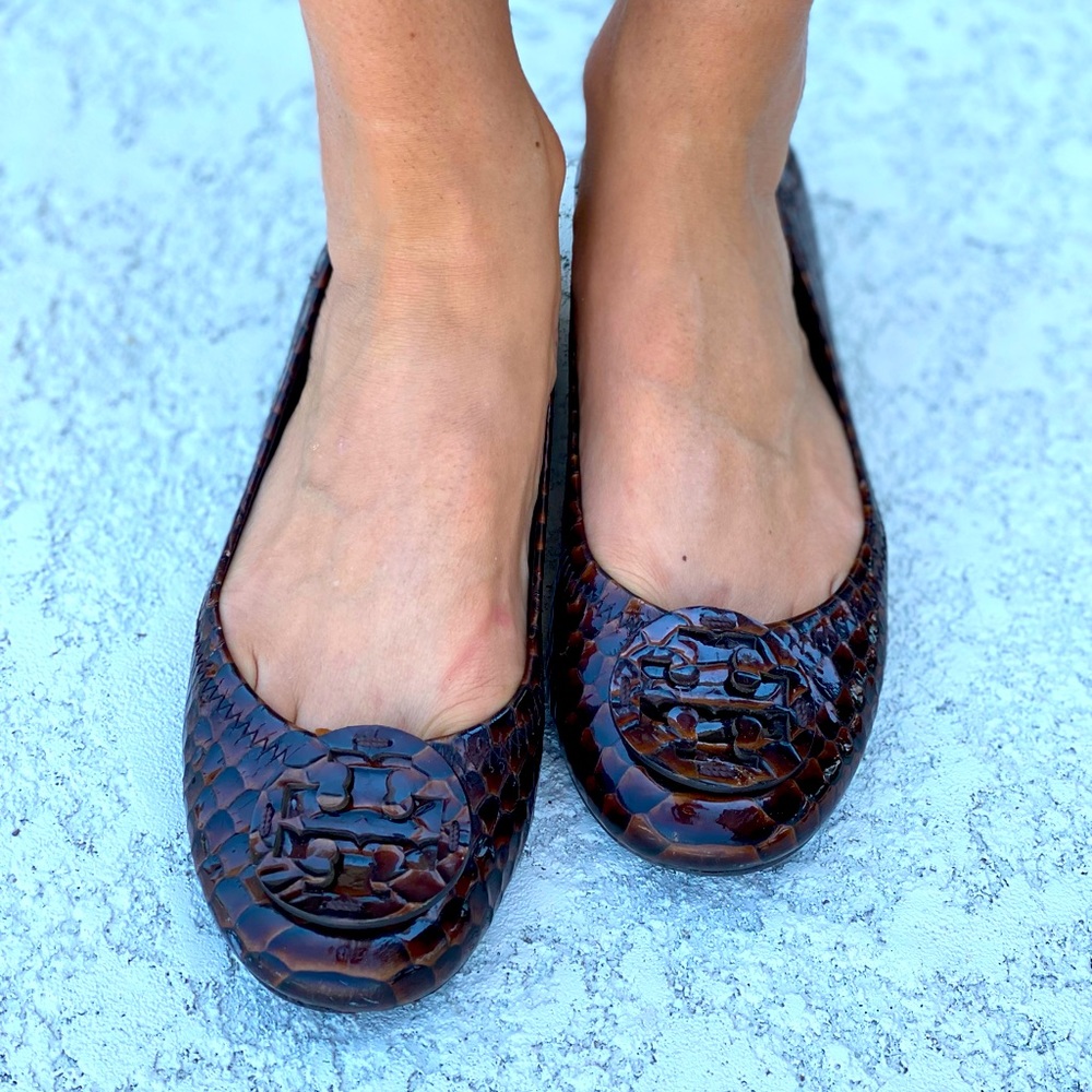 SALE🤩Tory Burch ballet flats with box Snake Print